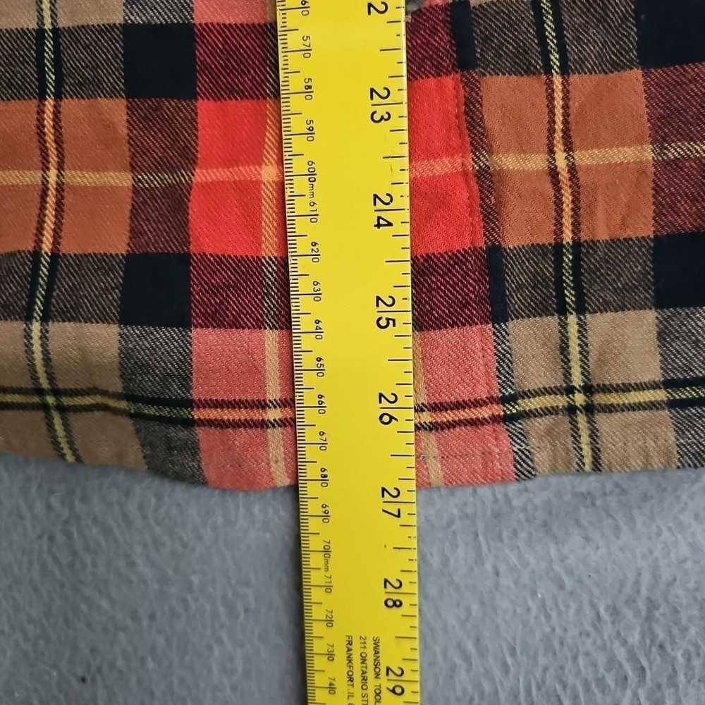 Eddie Bauer Shirt Mens M Colorful Fall Plaid Bristol Flannel Button Up NEW $75 - Picture 7 of 10